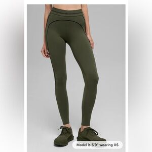 Alo Airbrush Heart Throb Leggings in olive